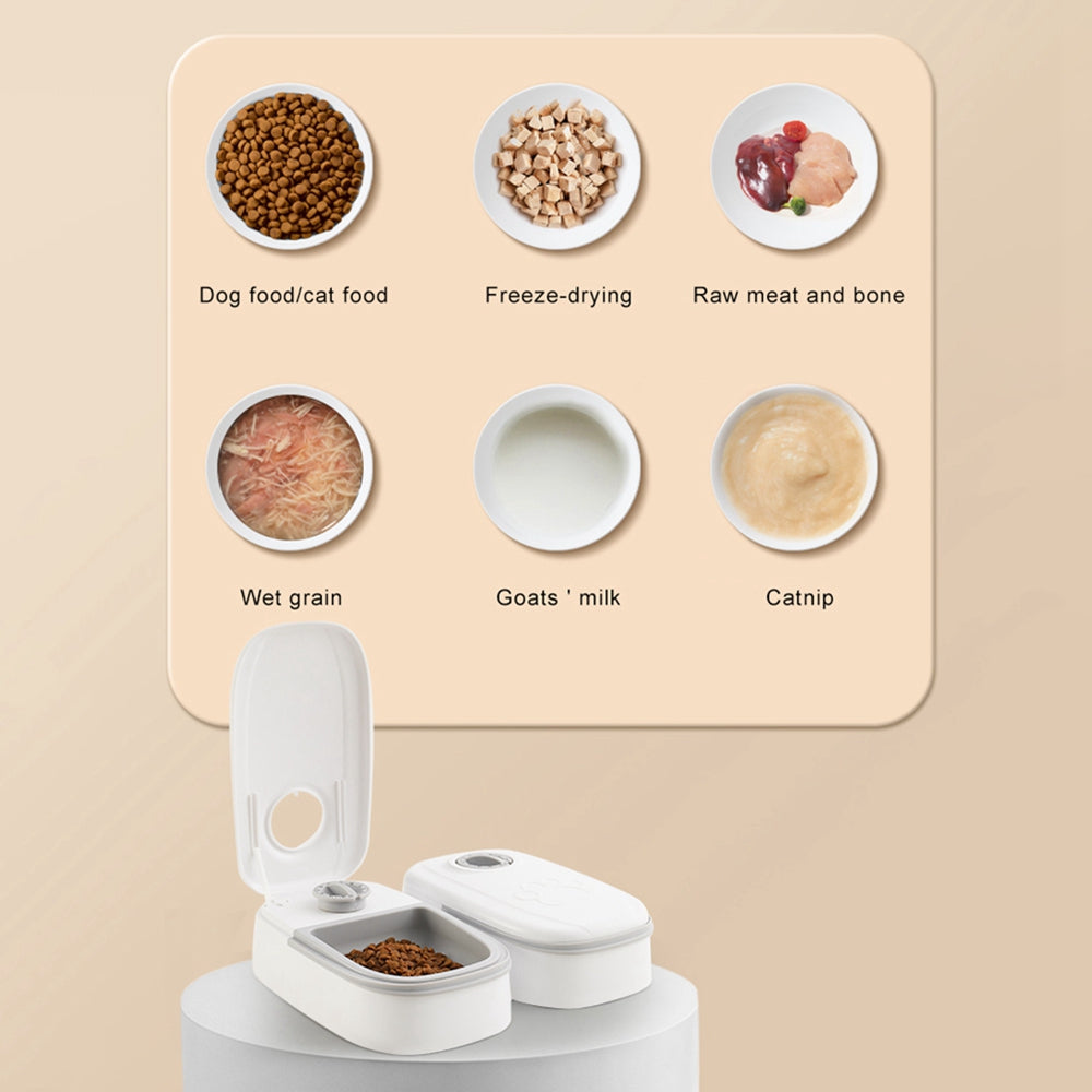 Automatic Pet Feeder Smart Food Dispenser For Cats Dogs Timer Stainless Steel