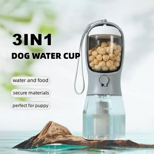 Three-in-one Portable Small Multi-functional Pet Cups  Supplies