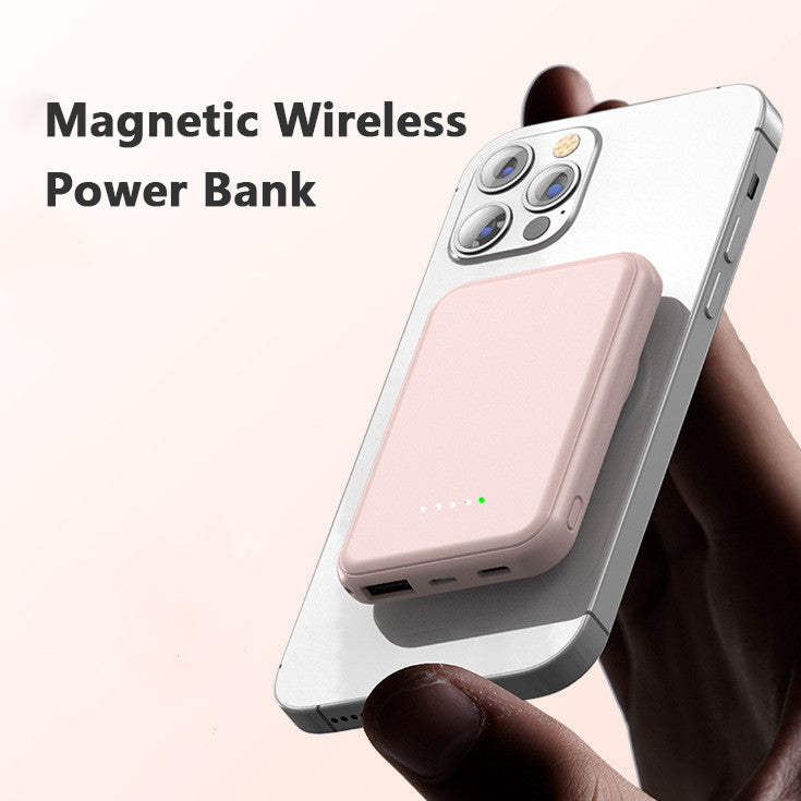 Mini Fast Charging Magnetic Wireless Power Bank 5000 MAh